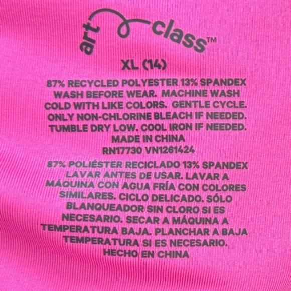 NWT Art Class Girls' Cami Strap Tennis Dress, Hot Pink, Size XL - Picture 7 of 7